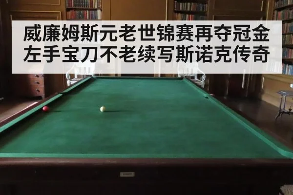 威廉姆斯元老世锦赛再夺冠金左手宝刀不老续写斯诺克传奇